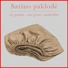 Satino paklodė su guma 100/140/160/180/200x200+20cm. - 180x200+20cm.