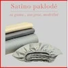 Satino paklodė su guma - 140x200+20cm.