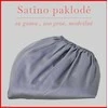 Satino paklodė su guma 100/140/160/180/200x200+20cm. - 140x200+20cm.