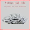 Satino paklodė su guma 100/140/160/180/200x200+20cm. - 160x200+20cm.