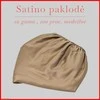 Satino paklodė su guma 100/140/160/180/200x200+20cm. - 160x200+20cm.