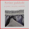 Satino paklodė su guma - 200x200+20cm.