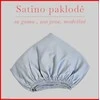 Satino paklodė su guma 100/140/160/180x200+30cm. - 140x200+30cm.