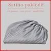 Satino paklodė su guma 100/140/160/180x200+30cm. - 180x200+30cm.