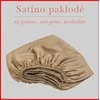 Satino paklodė su guma 100/140/160/180x200+30cm. - 100x200+30cm.