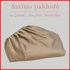 Satino paklodė su guma 100/140/160/180x200+30cm. - 100x200+30cm.