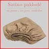 Satino paklodė su guma 100/140/160/180x200+30cm. - 140x200+30cm.