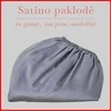 Satino paklodė su guma 100/140/160/180x200+30cm. - 160x200+30cm.