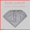 Satino paklodė su guma 100/140/160/180x200+30cm. - 180x200+30cm.