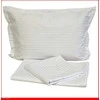 3-4 dalių Satino patalynės komplektas - Balta - 160x200cm.+50x70cm.+160x240cm. 3 dalių patalynės komplektas