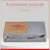 Trikotažinė elastinga medvilnės paklodė su guma 100/140/160/180/200x200+30cm. melsva - šviesiai mėlyna - 100x200+30cm.