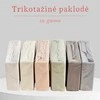 Trikotažinė elastinga medvilnės paklodė su guma 100/140/160/180/200x200+30cm. pilka - Pilka - 100x200+30cm.