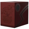 Dragon Shield Double Shell Deck Box - Blood Raudona/Juodas