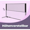 Songmics 400 cm badmintono tinklas, reguliuojamo aukščio, tinklinio tinklas