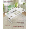 Songmics Reguliuojamo aukščio stalas 140x70x72-120cm