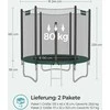 Batutas Ø 244 cm su tinkleliu sodui tamsiai žalias