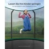 Batutas Ø 244 cm su vidiniu tinkleliu juodos ir tamsiai žalios spalvos