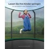 Batutas Ø 244 cm su vidiniu tinkleliu juodos ir tamsiai žalios spalvos