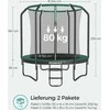 Batutas Ø 244 cm su vidiniu tinkleliu juodos ir tamsiai žalios spalvos
