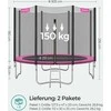 Batutas Ø 305 cm su rausvu apsauginiu tinkleliu