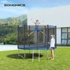 Songmics Batuto apsauginis tinklas ir kraštų danga Ø 305 cm