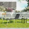 Songmics Gabionų krepšiai su 5 x 10 cm akių dydžiu, 4 sidabriniai krepšiai