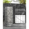 Songmics Vielinis krepšelis su 5 x 10 cm dydžio akutėmis, 3 vnt., sidabrinės spalvos