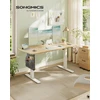 Songmics Elektrinis reguliuojamo aukščio rašomasis stalas 140x60 cm