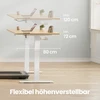 Songmics Reguliuojamo aukščio stalas 140 x 80 x 72-120cm