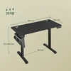 Songmics Reguliuojamo aukščio stalas 120,1 x 60 x 72,1-120,1cm