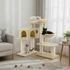 Songmics Kačių draskyklė su 6 storomis kolonėlėmis 112 cm