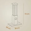 Songmics Feandrea kates medis 73 cm su žaislu