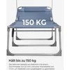 Songmics Sonnenliege 71 x 200 x 38 cm blau