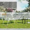 Songmics Gabionų krepšių rinkinys, 5 vnt., 5 x 10 cm akių dydžio, sidabrinės spalvos