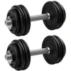 Songmics Hanteliai, 2 x 15 kg, ketaus hanteliai