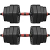 Songmics Hantelių rinkinys Hexagon 30 kg