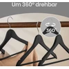 Songmics Kelnės pakabos, 30 vnt. rinkinys, medinės pakabos