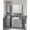 Vasagle Waschbeckenunterschrank 30 x 80 x 64 cm mit offenen Fächern