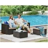 Lauko baldų komplektas Sodo sofa su stalu