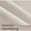 Songmics Pufas 38 x 110 x 40 cm balta