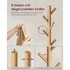 Songmics Drabužių stovas su aštuoniais kabliais, 40 cm skersmens, 171,8 cm aukščio