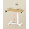 TV staliukas Songmics Mobilus šoninis staliukas 80 x 45 x (65–102) cm