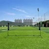 Songmics Juodos spalvos nešiojamasis badmintono tinklas