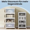 Songmics Organizatorius su ratukais, 4 lygiai, dėžės su dangčiais