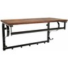Songmics Batų lentyna su 2 lygiais iš metalo 30 x 116 x 34 cm sukraunama
