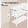 Songmics Rašomasis stalas 120 x 80 x 76 cm