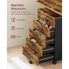 Songmics Biuro spintelė 40 x 42 x 65,7 cm 5 stalčiai