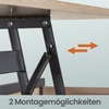Songmics Reguliuojamo aukščio kavos staliukas su stalčiais 50x120 cm