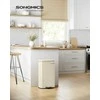 Songmics 40 litrų talpos šiukšliadėžė (2 x 20 l) Balta