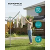 Songmics Skalbinių džiovyklė sidabrinė 50 m